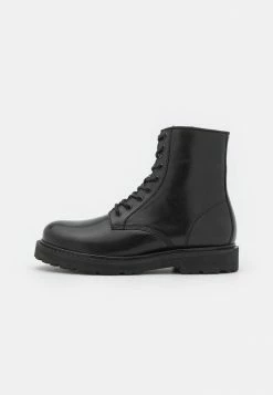 Zign LEATHER - Lace-up Ankle Boots - Black