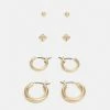 Zign 4 PACK - Earrings - Gold-coloured -Zign 452116c094e54de59395d522b1d85e6d