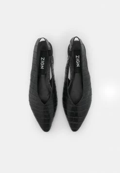Zign LEATHER - Slingback Ballet Pumps - Black 13 Zign LEATHER - Slingback Ballet Pumps - Black -Zign 454856cbbcb846a6bd73cfce15c9ea7f
