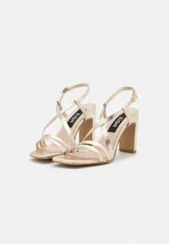 Zign LEATHER - High Heeled Sandals - Gold -Zign 4681b20b2d1d4a4c8e6b5daeaf9f964b