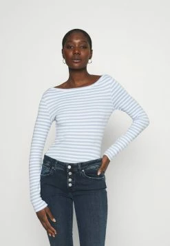 Zign Long Sleeved Top - Blue/white