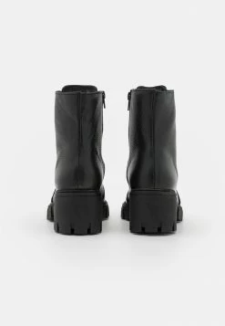 Zign LEATHER - Platform Ankle Boots - Black -Zign 4902264df1a449e7ab764caa87ded82e