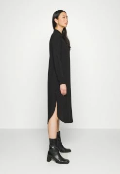 Zign Shirt Dress - Black -Zign 492a224a83ec4156a5358e6b0e3a7c34