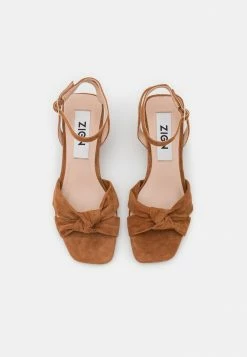 Zign LEATHER - Sandals - Cognac 13 Zign LEATHER - Sandals - Cognac -Zign 497c5038bf694568b76180fa40d5fe81