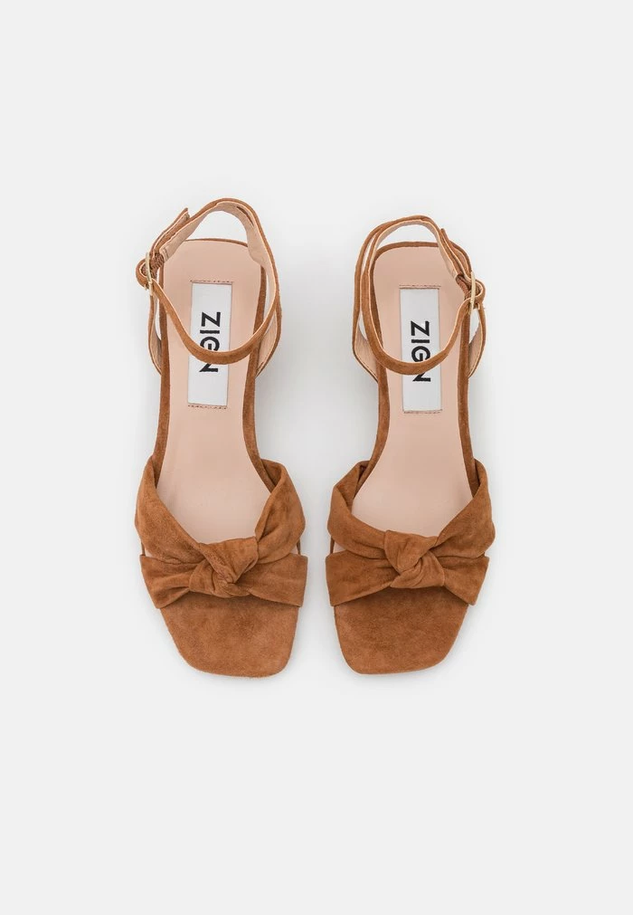 Zign LEATHER - Sandals - Cognac 8 Zign LEATHER - Sandals - Cognac - Image 6