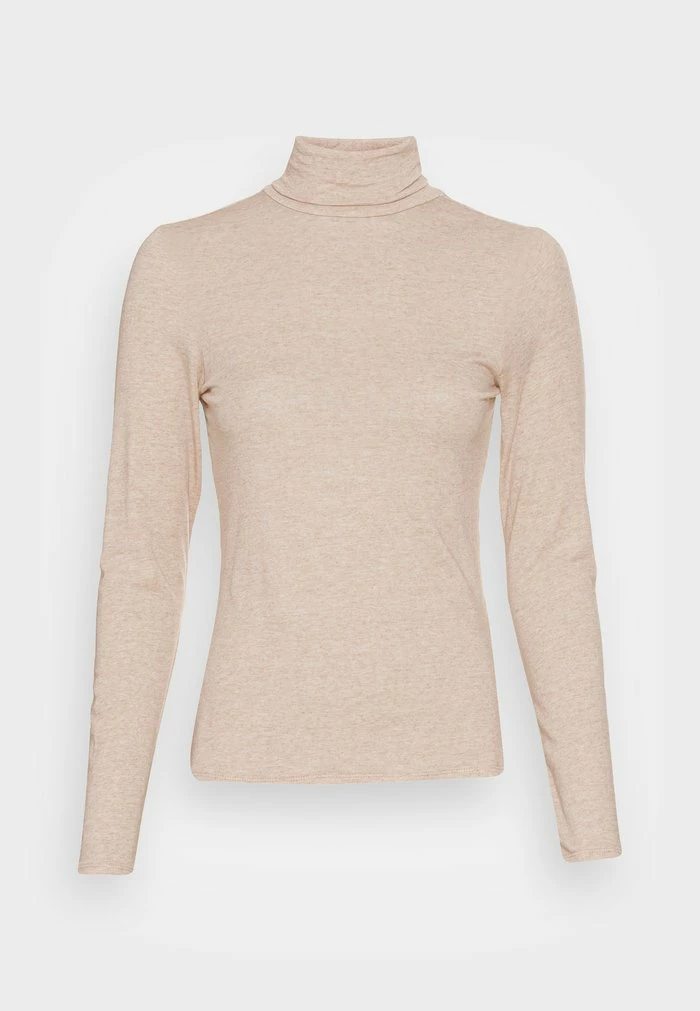 Zign TENCEL WOOL MIX - Long Sleeved Top - Light Brown 6 Zign TENCEL WOOL MIX - Long Sleeved Top - Light Brown - Image 4