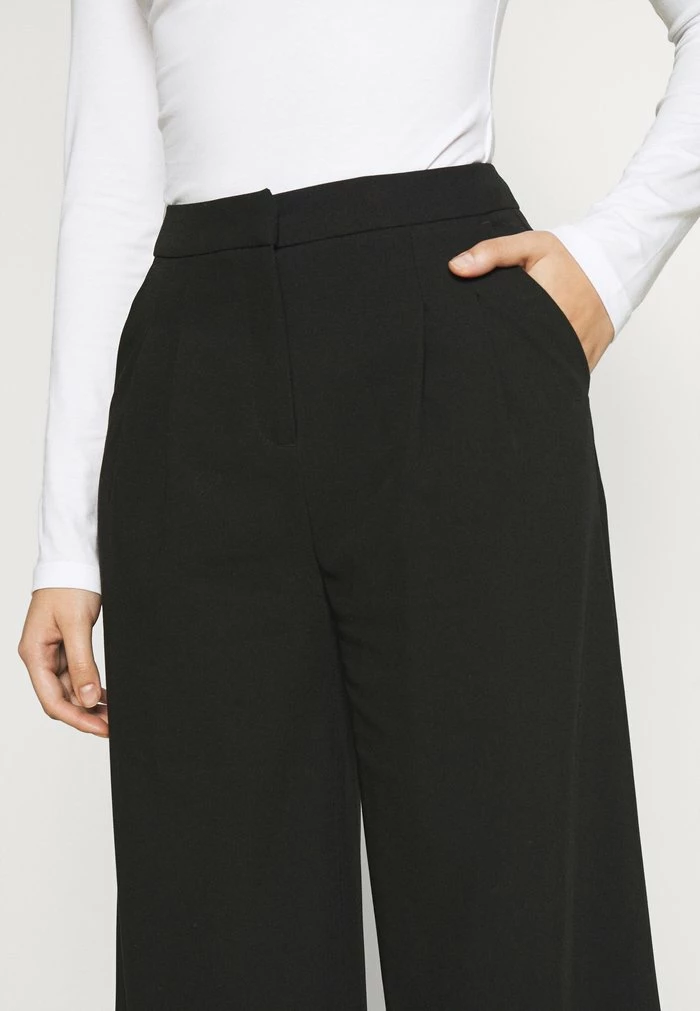 Zign Tailored Wide Leg Trouser With Pleats - Trousers - Black 8 Zign Tailored Wide Leg Trouser With Pleats - Trousers - Black - Image 6