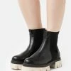 Zign LEATHER - Platform Ankle Boots - Black 1 Zign LEATHER - Platform Ankle Boots - Black -Zign 530c19981834481a9d0565446ae80cb4