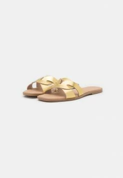 Zign LEATHER - Mules - Gold -Zign 544646f739cf4042b233ac93994c4ab6