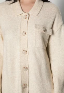 Zign ALPACA WOOL BLEND CARDIGAN - Cardigan - Beige -Zign 5718db54f75e444a90caa730815c80b3