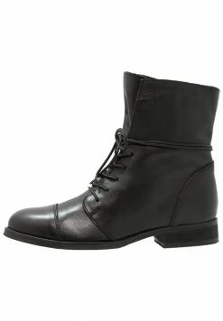 Zign Lace-up Ankle Boots - Black 10 Zign Lace-up Ankle Boots - Black -Zign 57412ba4bb034061959f85ba7cedca40