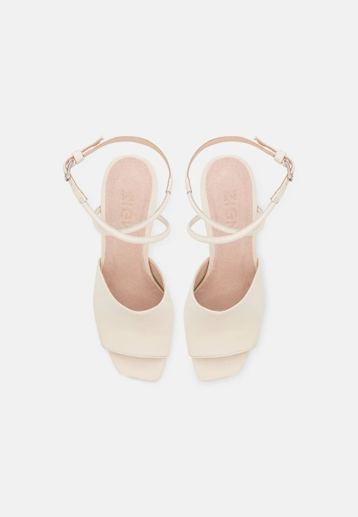 Zign LEATHER - High Heeled Sandals - Off-white 8 Zign LEATHER - High Heeled Sandals - Off-white - Image 6