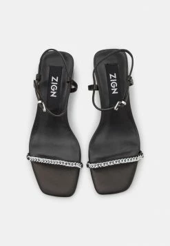 Zign High Heeled Sandals - Black -Zign 57ebb04777044154a07cf822c92974c6