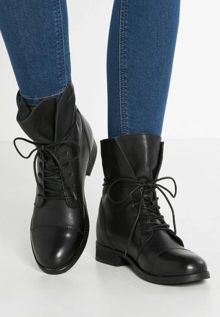 Zign Lace-up Ankle Boots - Black 3 Zign Lace-up Ankle Boots - Black