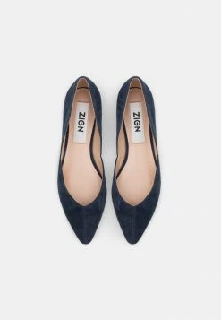 Zign LEATHER - Ballet Pumps - Dark Blue -Zign 5a8203d99c8c42b5ad9a1c733d023ac1