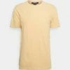 Zign DROP SHOULDER CREW - Basic T-shirt - Beige