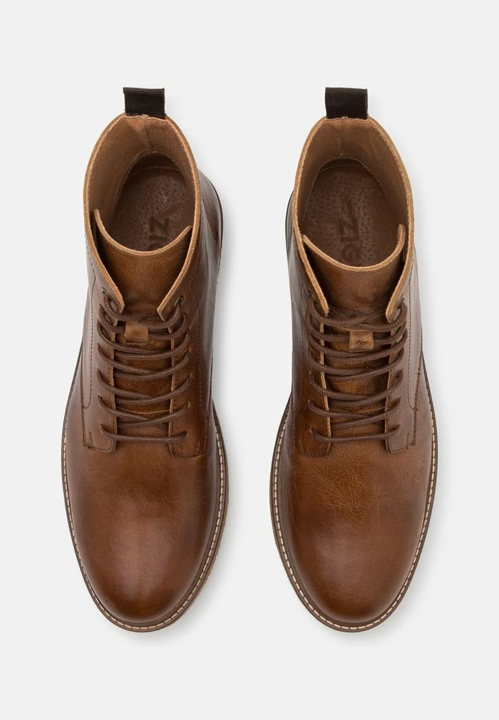 Zign LEATHER - Lace-up Ankle Boots - Cognac 6 Zign LEATHER - Lace-up Ankle Boots - Cognac - Image 4