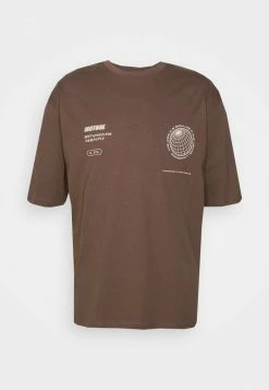 REDEZIGN UNISEX - Print T-shirt - Brown