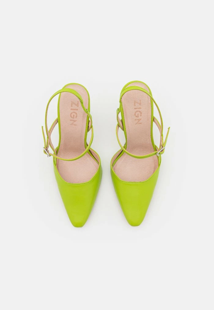Zign LEATHER - High Heels - Green 8 Zign LEATHER - High Heels - Green - Image 6