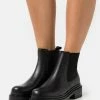 Zign LEATHER - Platform Ankle Boots - Black -Zign 5d454e5eeebf4745b23971a3a0b469a6
