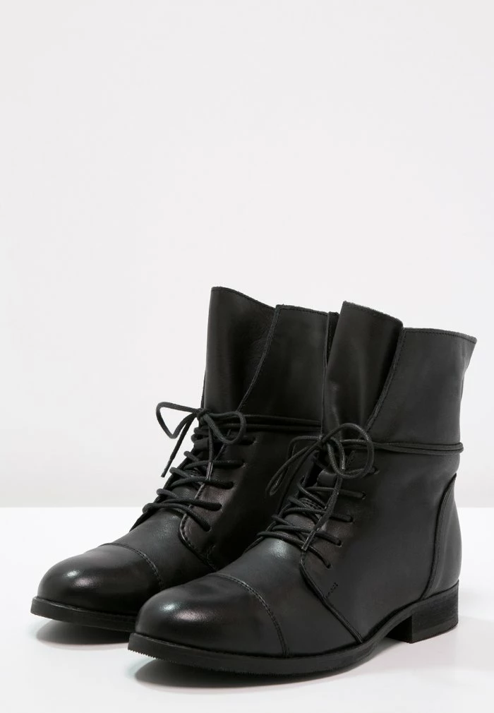 Zign Lace-up Ankle Boots - Black 6 Zign Lace-up Ankle Boots - Black - Image 4