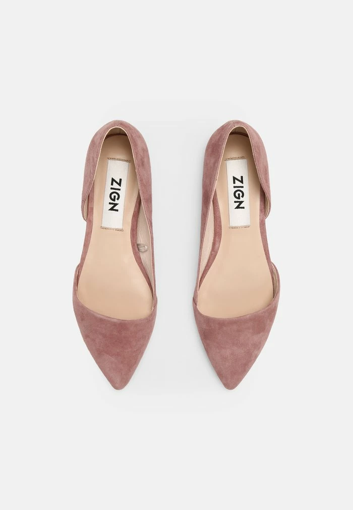 Zign Ballet Pumps - Mauve 7 Zign Ballet Pumps - Mauve - Image 5