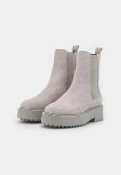 Zign LEATHER - Platform Ankle Boots - Grey -Zign 5fcb2875c1074c93b664138eb3f7265d