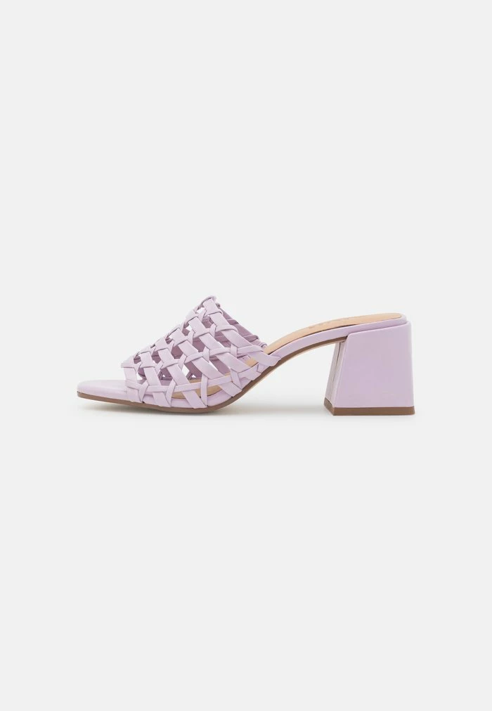 Zign LEATHER - Heeled Mules - Lilac 4 Zign LEATHER - Heeled Mules - Lilac - Image 2