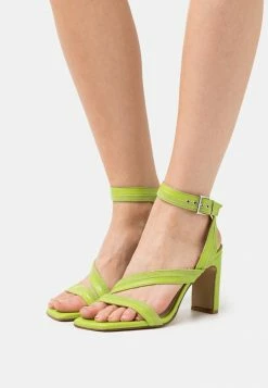 Zign LEATHER - High Heeled Sandals - Green