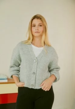 Zign Cardigan - Mottled Grey