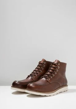 Zign Lace-up Ankle Boots - Cognac 10 Zign Lace-up Ankle Boots - Cognac -Zign 64b5a8444e76439f84bd4e931ade3c60