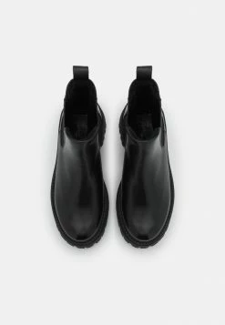 Zign LEATHER WINTER BOOTIES - Platform Ankle Boots - Black -Zign 65e498e6fcae4345909bd65cae671d0f