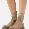 Zign LEATHER WINTER BOOT - Classic Ankle Boots - Beige -Zign 663cfcc39cb242e794c3c908578e6b7f