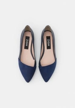 Zign LEATHER - Ballet Pumps - Dark Blue -Zign 6ac9159161ac45d0887a7ae240331193