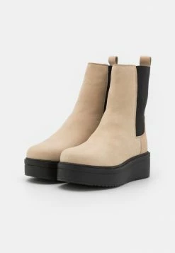 Zign LEATHER - Platform Ankle Boots - Taupe -Zign 6b11b35bd83d4b9285a0408af9e2f406