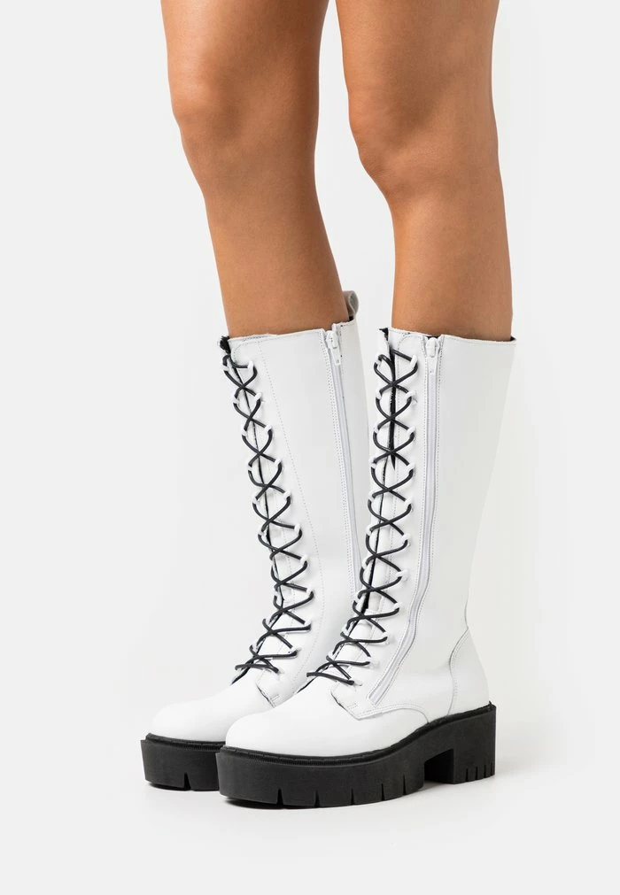 Zign LEATHER - Lace-up Boots - White 3 Zign LEATHER - Lace-up Boots - White
