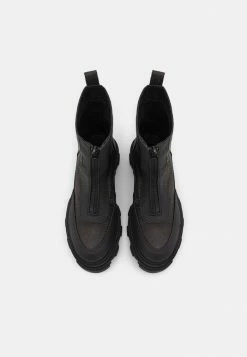 Zign LEATHER - Platform Ankle Boots - Black -Zign 6f112004164a4ce695908dc46e604299