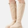 Zign LEATHER - Platform Boots - Beige 1 Zign LEATHER - Platform Boots - Beige -Zign 6fddad75e7994d94940c6a4bdf9e577b