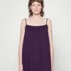 Zign Jersey Dress - Dark Purple -Zign 720f5c03f04f4468bf56d2df88777f68