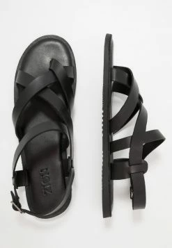 Zign LEATHER - T-bar Sandals - Black -Zign 72b4008376064ac88d077f5c8ab587f1
