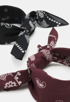 Zign UNISEX 2 PACK - Foulard - Black/bordeaux -Zign 73106f2a89294d08a81ff3fb2e8f9048