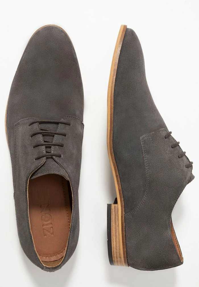 Zign LEATHER - Smart Lace-ups - Dark Gray 8 Zign LEATHER - Smart Lace-ups - Dark Gray - Image 6