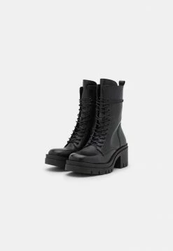 LEATHER REDEZIGN - Platform Ankle Boots - Black -Zign 7a682375f0634ccd9be974c4df28d26e