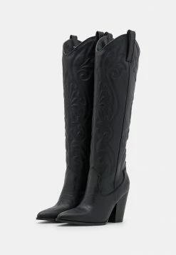 Zign LEATHER - Cowboy/Biker Boots - Black 10 Zign LEATHER - Cowboy/Biker Boots - Black -Zign 7c21115629e74f3ab71d682042c160cd