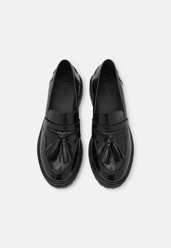 Zign LEATHER - Slip-ons - Black 8 Zign LEATHER - Slip-ons - Black - Image 6