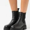Zign LEATHER - Platform Ankle Boots - Black -Zign 7d2b22836b324136a9d1e69b3e874a74