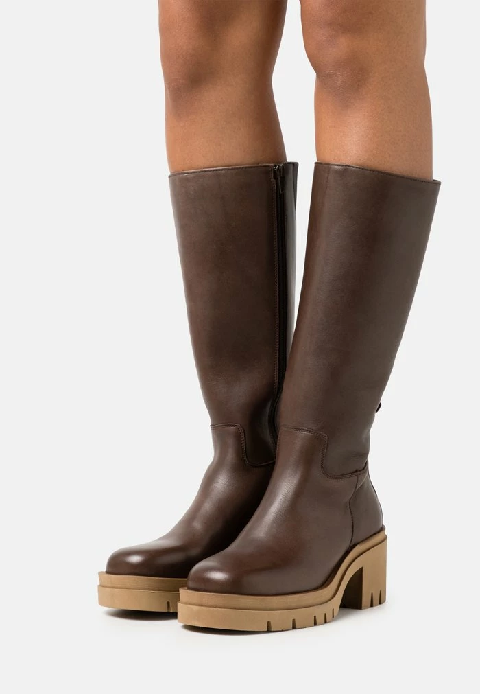 Zign LEATHER - Platform Boots - Brown 3 Zign LEATHER - Platform Boots - Brown