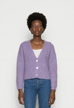Zign WOOL BLEND JUMPER - Cardigan - Lilac