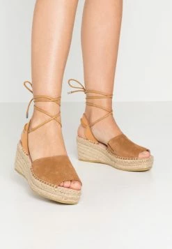 Zign LEATHER - Espadrilles - Cognac