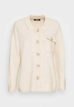 Zign ALPACA WOOL BLEND CARDIGAN - Cardigan - Beige -Zign 812a4d2330f14aa6918dfd1b7b089ef2